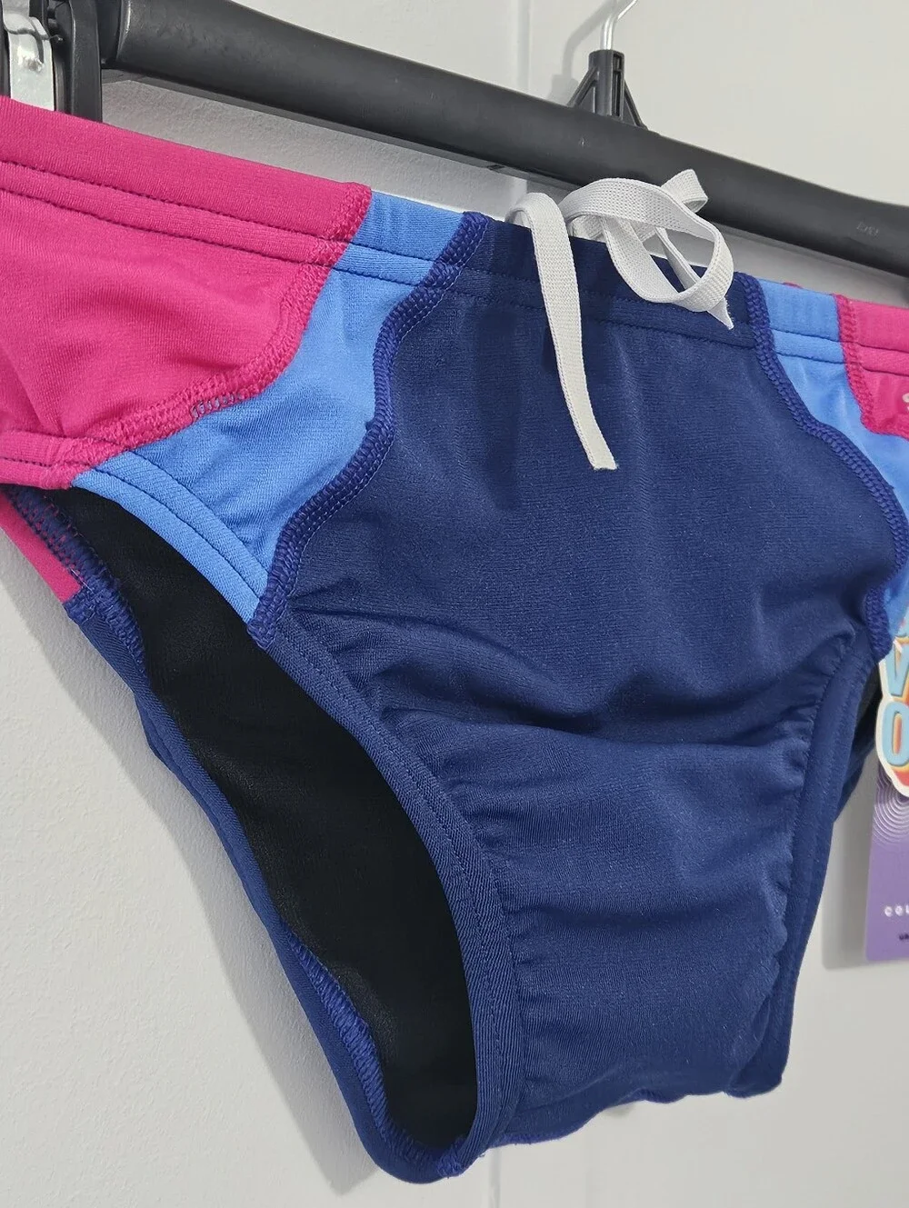 Speedo Size 28 Vibe Collection Magenta Haze Boys Mens Bikini Bottom Swimsuit Bat